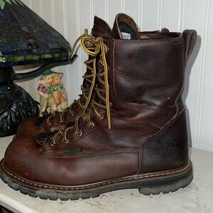 Georgia boots steel toe 8” logger boots g103 insulated